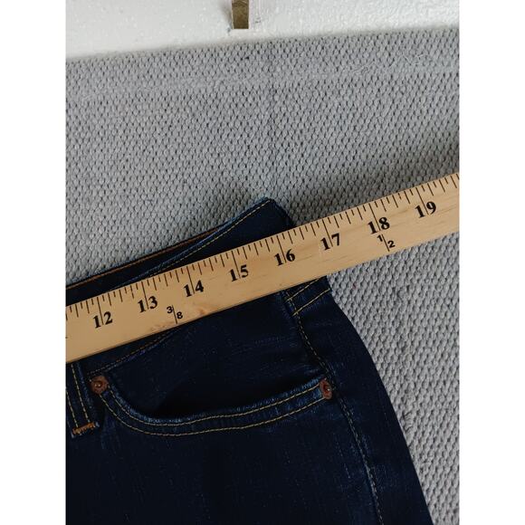 Lucky Brand by Gene Montesano Lola Boot Jeans Womens 12 32X29 Dark Wash USA Made - Picture 10 of 14